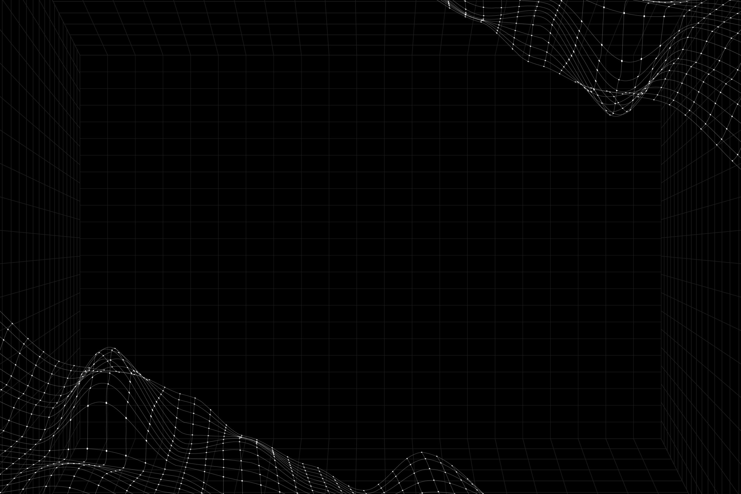 3D abstract wave pattern background vector